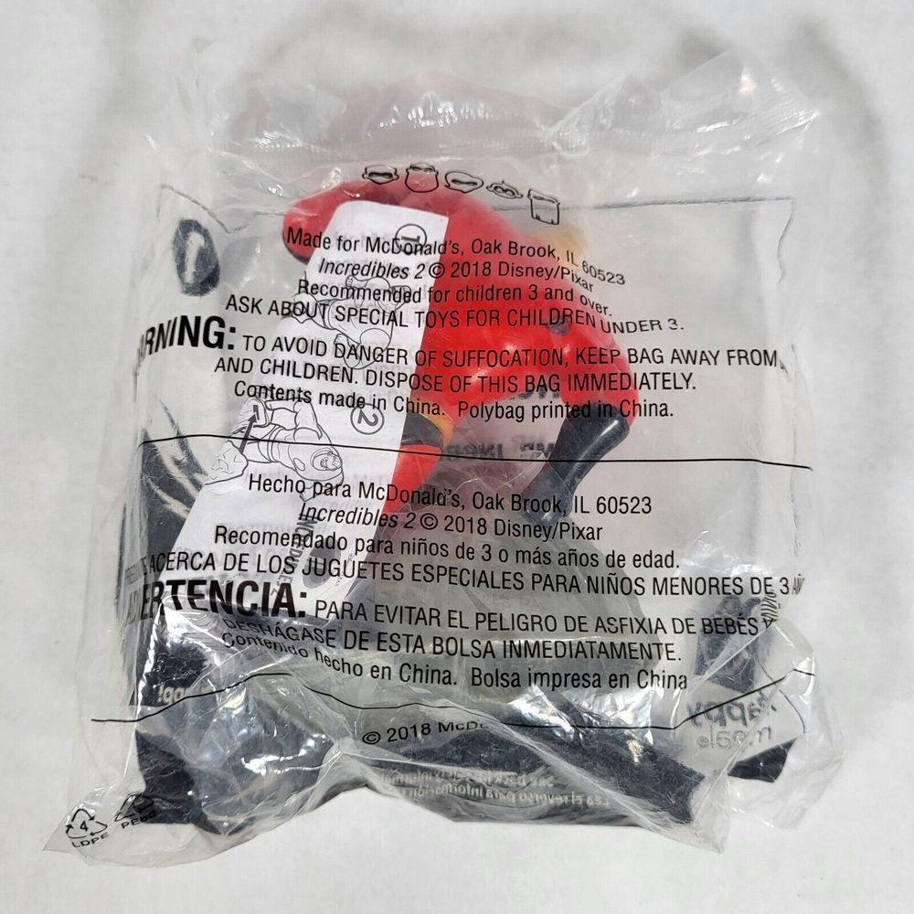 2 Incredibles 2 Happy Meal McDonalds Toys 2018 #1 Mr Incredible #6 Frozone - Picture 6 of 7